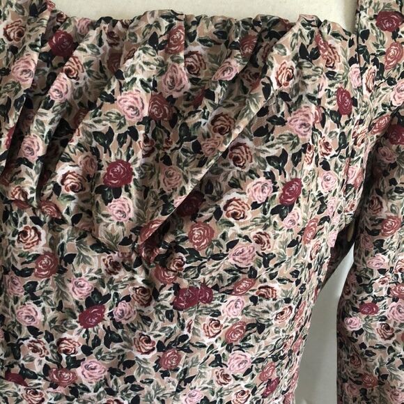 ZARA Rose Floral Print Vintage Mini Dress - Picture 10 of 16